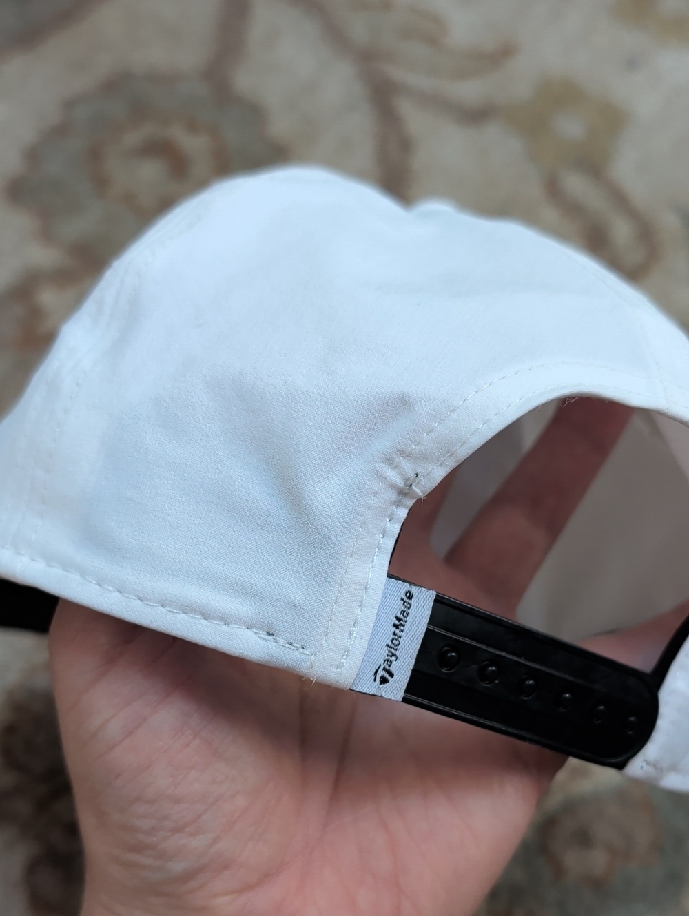 TaylorMade Horizon Fermi White Golf Cap - Men's Performance Hat - Picture 4 of 8